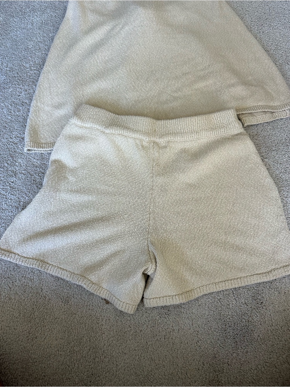 Free People Free-Est Ivory Knit Halter Lounge Set Small - Picture 3 of 8